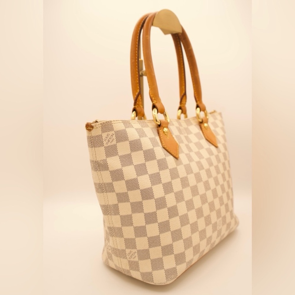 Louis Vuitton Bundle Damier Azur Saleya and Damier Azur Sarah Wallet GUC - Picture 12 of 13